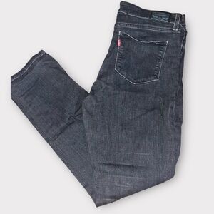 LEVIS Gray Classic Mid Rise Skinny Jeans - 12